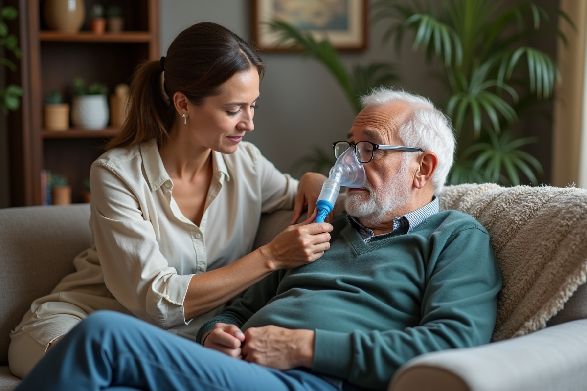Aide à une personne en insuffisance respiratoire : méthodes et conseils