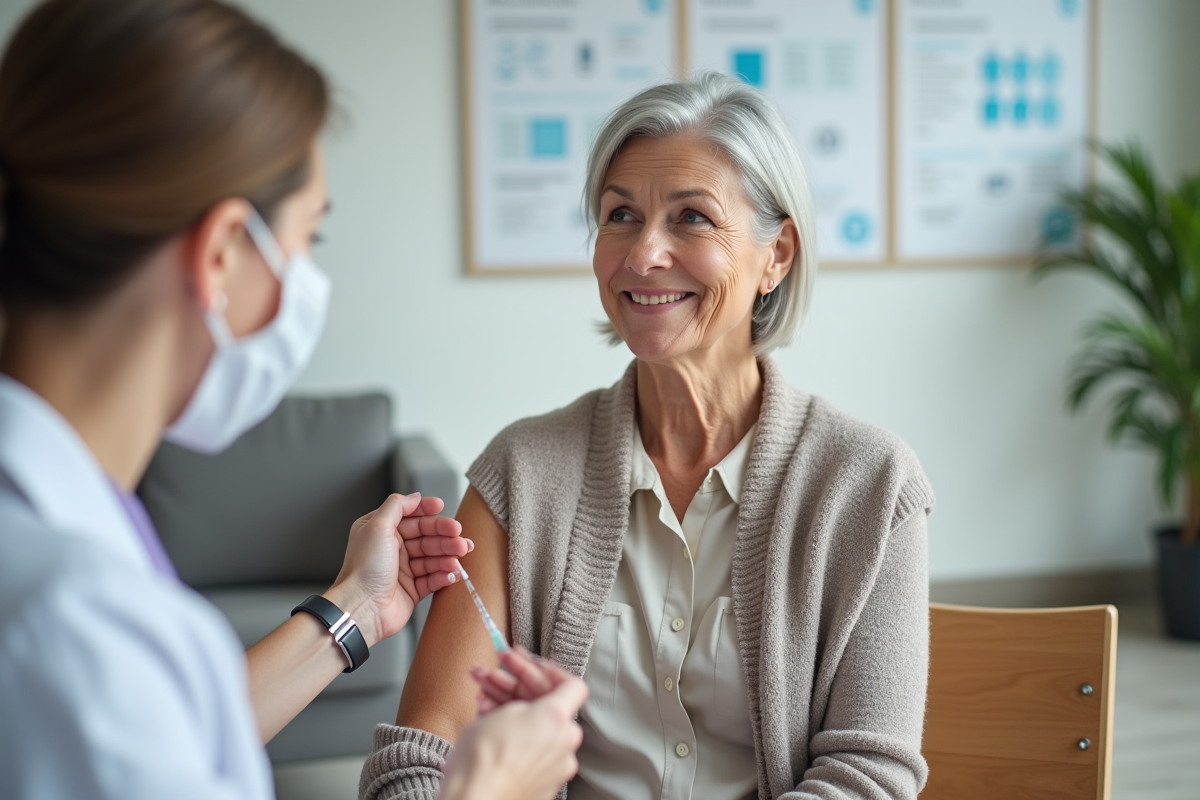 Spécificité du vaccin antigrippal pour les plus de 65 ans
